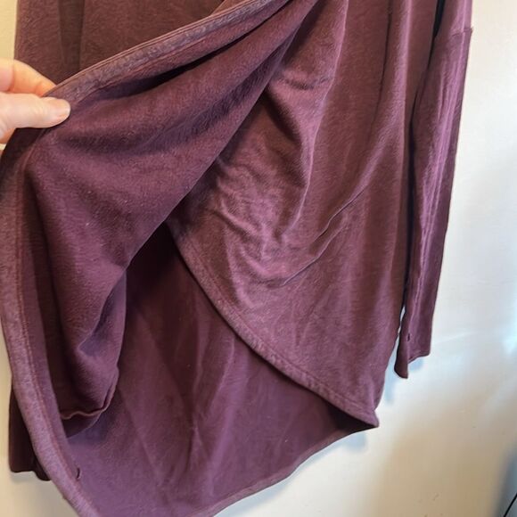 ATHLETA PURANA MAROON MODAL WRAP SIZE MEDIUM - Picture 5 of 8